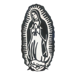AD91202 - Adesivo N. Sra. de Guadalupe Preto - 12x6cm