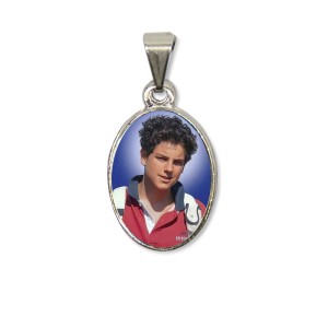 MD125443P2 - Medalha São Carlo Acutis PX Níquel c/ 2un. - 3X1,5cm