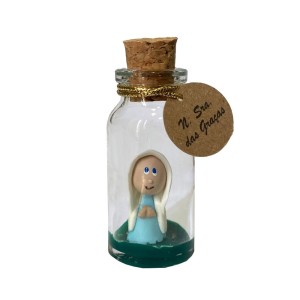 ST16805 - Garrafinha c/ N. Sra. Das Graças de Biscuit 