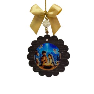 IM32806 - Adorno Presépio MDF Resinado - 27x10cm