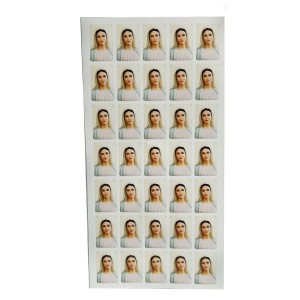 AD11620 - Adesivos de N. Sra. Rainha da Paz ( Cartela c/ 35un.) - 2,5x1,8cm