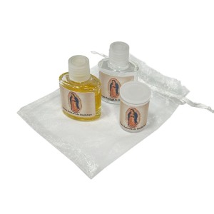KT750510 -  Kit N. Sra. De Guadalupe - Água Benta + Sal Grosso + Óleo