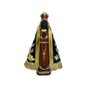 IM100600 - Imagem N. Sra. Aparecida c/ Veludo e Strass - 16x10cm 