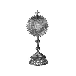 PD112010 - Ostensório Primeira Eucaristia Níquel - 7x2,5cm