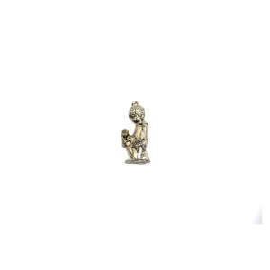 MD112080P3 - Pingente Primeira Eucaristia Menino Níquel c/ 3un. - 3,5x1,5cm