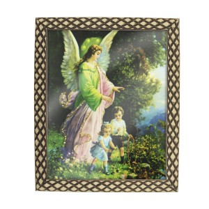 QD91500 - Quadro Anjo da Guarda - 23x28cm