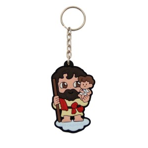 CH50415 - Chaveiro São Cristóvão Emborrachado - 11X3cm