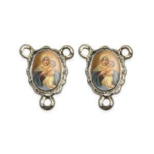 ET1672001P5 - Entremeio Mãe Rainha Duplo Resinado c/ 5un. - 1,9x1,5cm