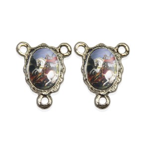 ET1672408P5 - Entremeio São Jorge Duplo Resinado c/ 5un. - 1,9x1,5cm