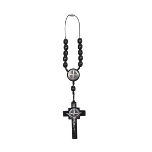 DZ610201 - Dezena Medalha São Bento c/ Fecho (Proteção para Carro) (DZ23) - 22x3,8cm