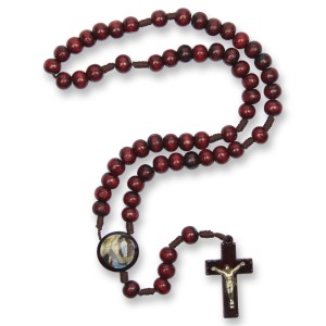 TE940141 - Terço N. Sra. De Lourdes Madeira - 37cm