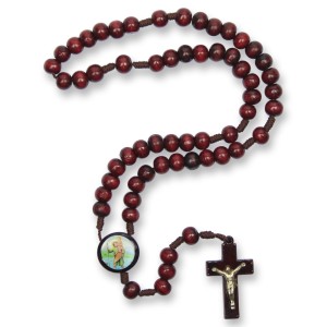 TE940415 - Terço São Cristovão Madeira  - 37cm