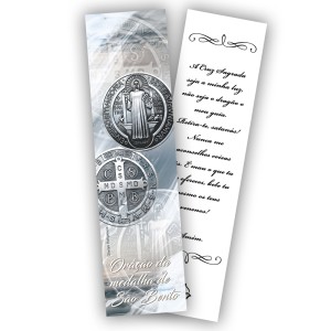 MP66200P6 - Marcador de Página Medalha de São Bento c/ 6un. - 18x5cm