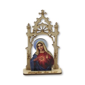 CP81400 - Capela Sagrado Coração de Maria MDF - 12,5x7,5cm