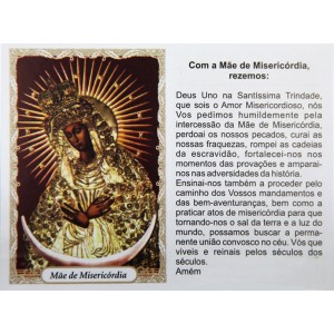 OG14095P100 - Oração Mãe de Misericódia c/ 100un. - 9,5x6,5cm